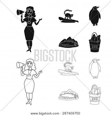 Vector Illustration Of Nature  And Fun  Symbol. Set Of Nature  And Entertainment Stock Vector Illust