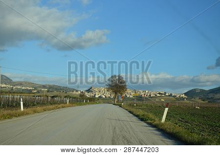 Panorama Of The Green Landscape Of Sambuca