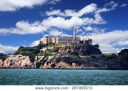 San Francisco Landmarks - Alcatraz Prizon Island. California, United States.