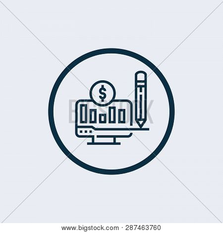 Analysis Icon Isolated On White Background. Analysis Icon Simple Sign. Analysis Icon Trendy And Mode