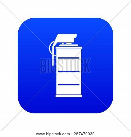 Stun Grenade Icon Digital Blue For Any Design Isolated On White Illustration