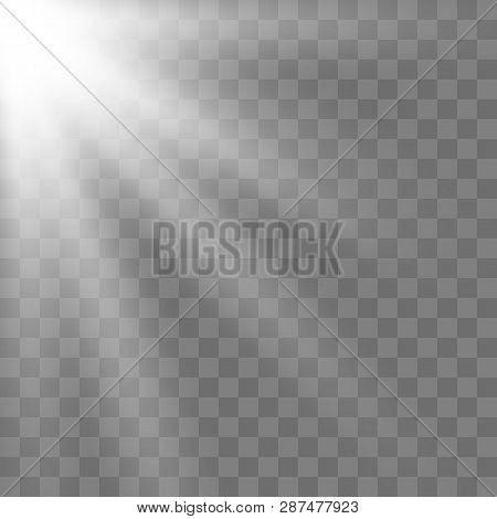 Sunlight Lens Flare Light Effect. Bright Beautiful Star. Vector Illustration Eps10