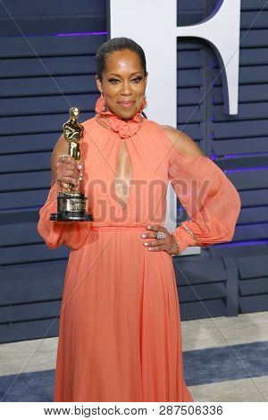 BEVERLY HILLS - FEB 24: Regina King at the 2019 Vanity Fair Oscar Party at The Wallis Annenberg Center for the Performing Arts on February 24, 2019 in Beverly Hills, CA