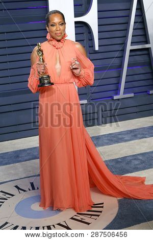 BEVERLY HILLS - FEB 24: Regina King at the 2019 Vanity Fair Oscar Party at The Wallis Annenberg Center for the Performing Arts on February 24, 2019 in Beverly Hills, CA