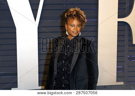 BEVERLY HILLS - FEB 24: Dee Rees at the 2019 Vanity Fair Oscar Party at The Wallis Annenberg Center for the Performing Arts on February 24, 2019 in Beverly Hills, CA