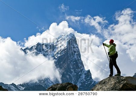 Hiking In Himalaya Mountains