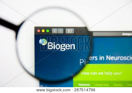 Los Angeles, California, Usa - 28 February 2019: Biogen Website Homepage. Biogen Logo Visible On Dis