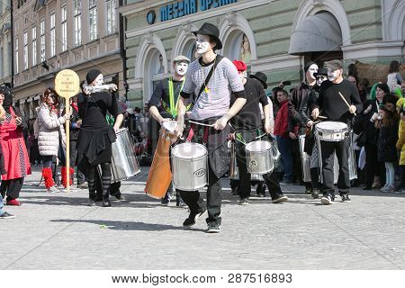 Ljubljana, Slovenia / Slovenia - February 02 2019: Carnival In Slovenia With Some Traditional Sloven