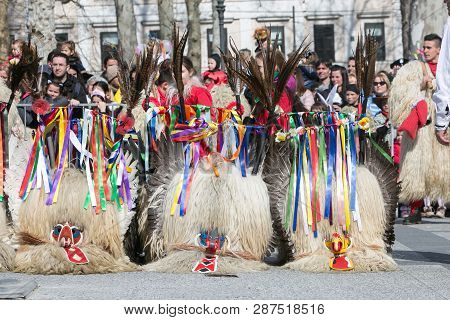 Ljubljana, Slovenia / Slovenia - February 02 2019: Carnival In Slovenia With Some Traditional Sloven