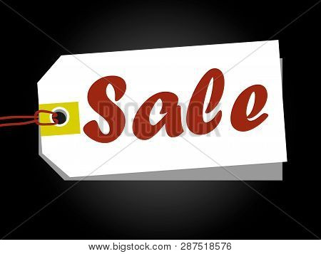 Start Of Season Spring Sale. Vector Sale White Tags Hanging With Origami Paper Style For Holiday Dis