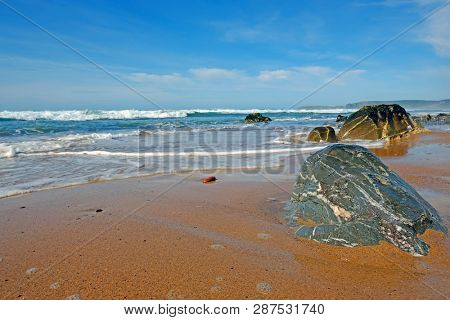 Atlantic Ocean at the westcoast in Portugal
