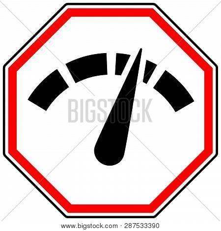 Icon With Gauge, Meter For Calibration, Indication, Level Themes