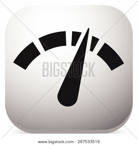 Icon With Gauge, Meter For Calibration, Indication, Level Themes