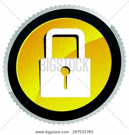 For Security, Prevention, Privacy Themes: Padlock Icon