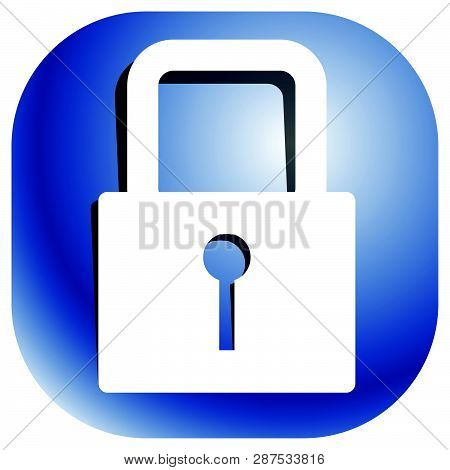 For Security, Prevention, Privacy Themes: Padlock Icon