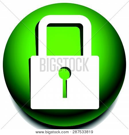 For Security, Prevention, Privacy Themes: Padlock Icon