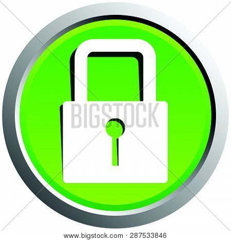 For Security, Prevention, Privacy Themes: Padlock Icon