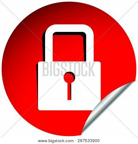 For Security, Prevention, Privacy Themes: Padlock Icon