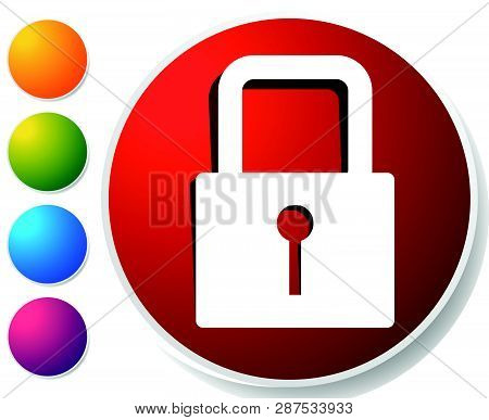 For Security, Prevention, Privacy Themes: Padlock Icon