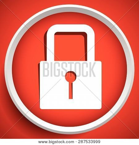 For Security, Prevention, Privacy Themes: Padlock Icon