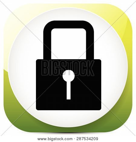 For Security, Prevention, Privacy Themes: Padlock Icon