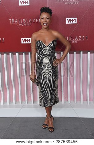 LOS ANGELES - FEB 20:  Samira Wiley arrives for VH1's Trail Blazer Honors on February 20, 2019 in Hollywood, CA