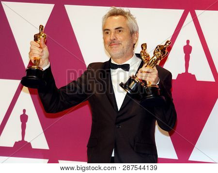 Alfonso Cuaron at the 91st Annual Academy Awards - Press Room held at the Loews Hotel in Hollywood, USA on February 24, 2019.