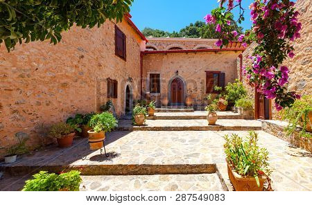 The Monastery Kremaston, Crete, Greece