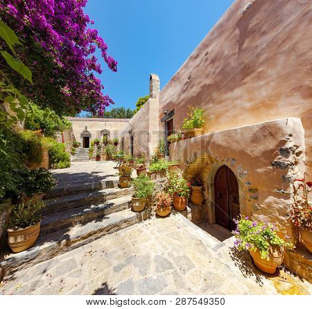 The Monastery Kremaston, Crete, Greece