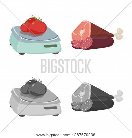 Vector Illustration Of Food And Drink Icon. Set Of Food And Store Vector Icon For Stock.