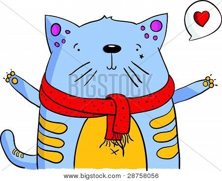 Affascinante gatto