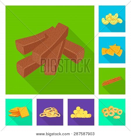 Vector Design Of Oktoberfest And Bar Logo. Collection Of Oktoberfest And Cooking Stock Vector Illust