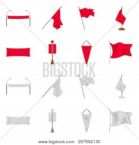 Vector Design Of Texture And Presentation Icon. Set Of Texture And Media  Vector Icon For Stock.