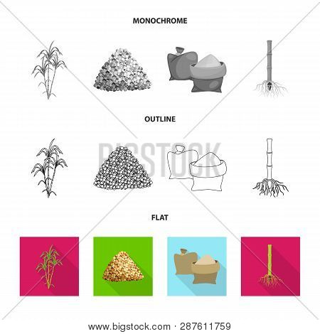 Isolated Object Of Farm And Agriculture  Icon. Set Of Farm And Technology Vector Icon For Stock.