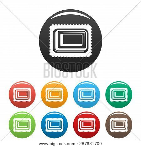 Sweet Bakery Icons Set 9 Color Vector Isolated On White For Any Design