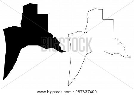 Basra Governorate (republic Of Iraq, Governorates Of Iraq) Map Vector Illustration, Scribble Sketch 