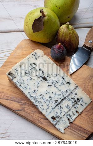 Gorgonzola Picant Italian Blue Cheese, Made From Unskimmed Cow's Milk In North Of Italy