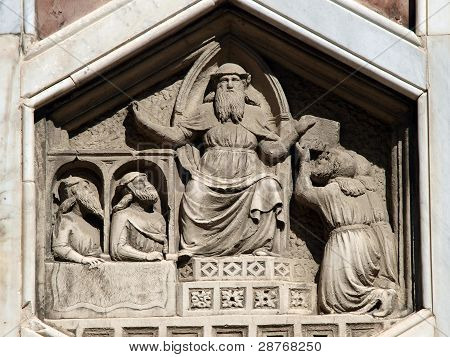 ฟลอเรนซ์ - รายละเอียดของ Giotto เชิร์ชเบลทาวเวอร์
