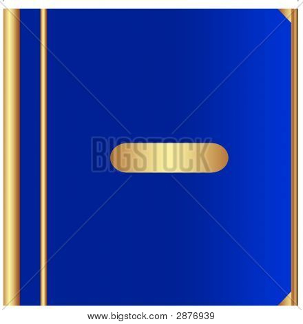 Vektor mjuk blå boken Cover.Eps
