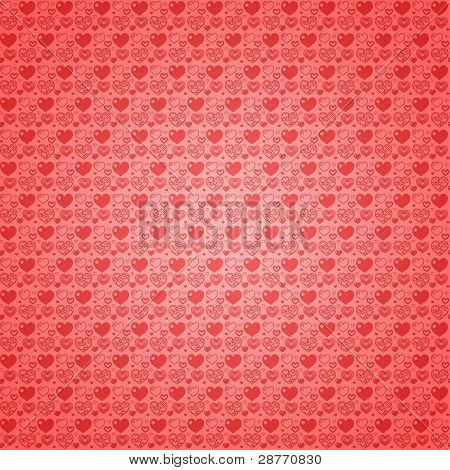 Varrat nélküli mintát világos piros szívek