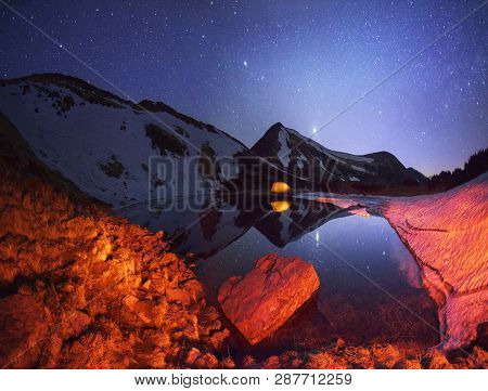On The Montenegrin Ridge Karpatah- In Ukraine, It Is The Lake, Which Are Very Fond Of Turisty- Nemam