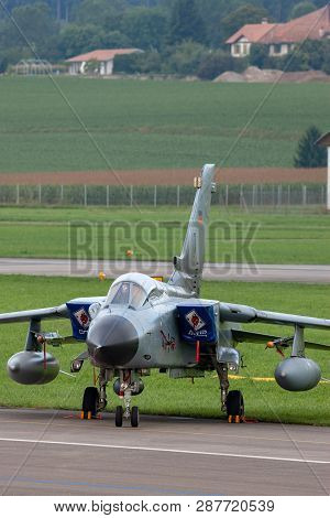 Payerne, Switzerland - September 1, 2014: German Air Force (luftwaffe) Panavia Tornado Ids Strike Ai