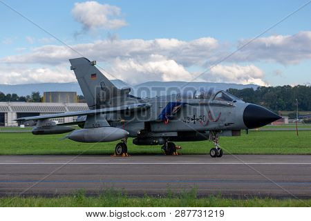 Payerne, Switzerland - September 1, 2014: German Air Force (luftwaffe) Panavia Tornado Ids Strike Ai