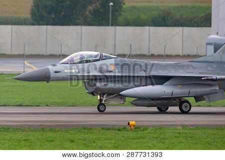 Payerne, Switzerland - September 1, 2014: Belgian Air Component (belgian Air Force) General Dynamics