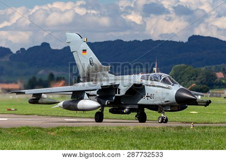 Payerne, Switzerland - September 1, 2014: German Air Force (luftwaffe) Panavia Tornado Ids Strike Ai