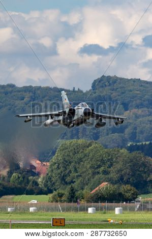 Payerne, Switzerland - September 1, 2014: German Air Force (luftwaffe) Panavia Tornado Ids Strike Ai