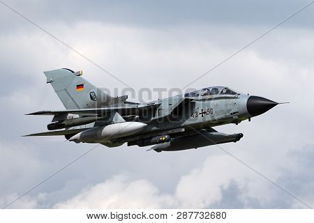 Payerne, Switzerland - September 1, 2014: German Air Force (luftwaffe) Panavia Tornado Ids Strike Ai