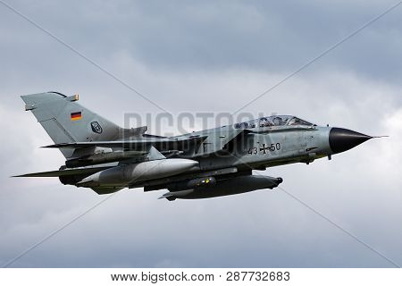 Payerne, Switzerland - September 1, 2014: German Air Force (luftwaffe) Panavia Tornado Ids Strike Ai