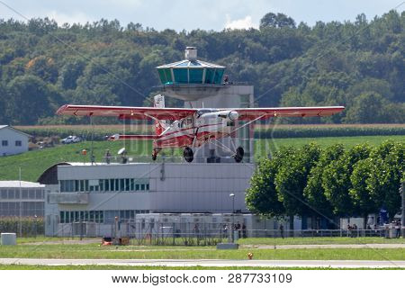 Payerne, Switzerland - September 2, 2014: Swiss Air Force Pilatus Pc-6 Porter Aircraft V-622.