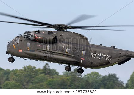 Payerne, Switzerland - September 4, 2014: German Army (deutsches Heer) Sikorsky Ch-53gs Heavy Lift M